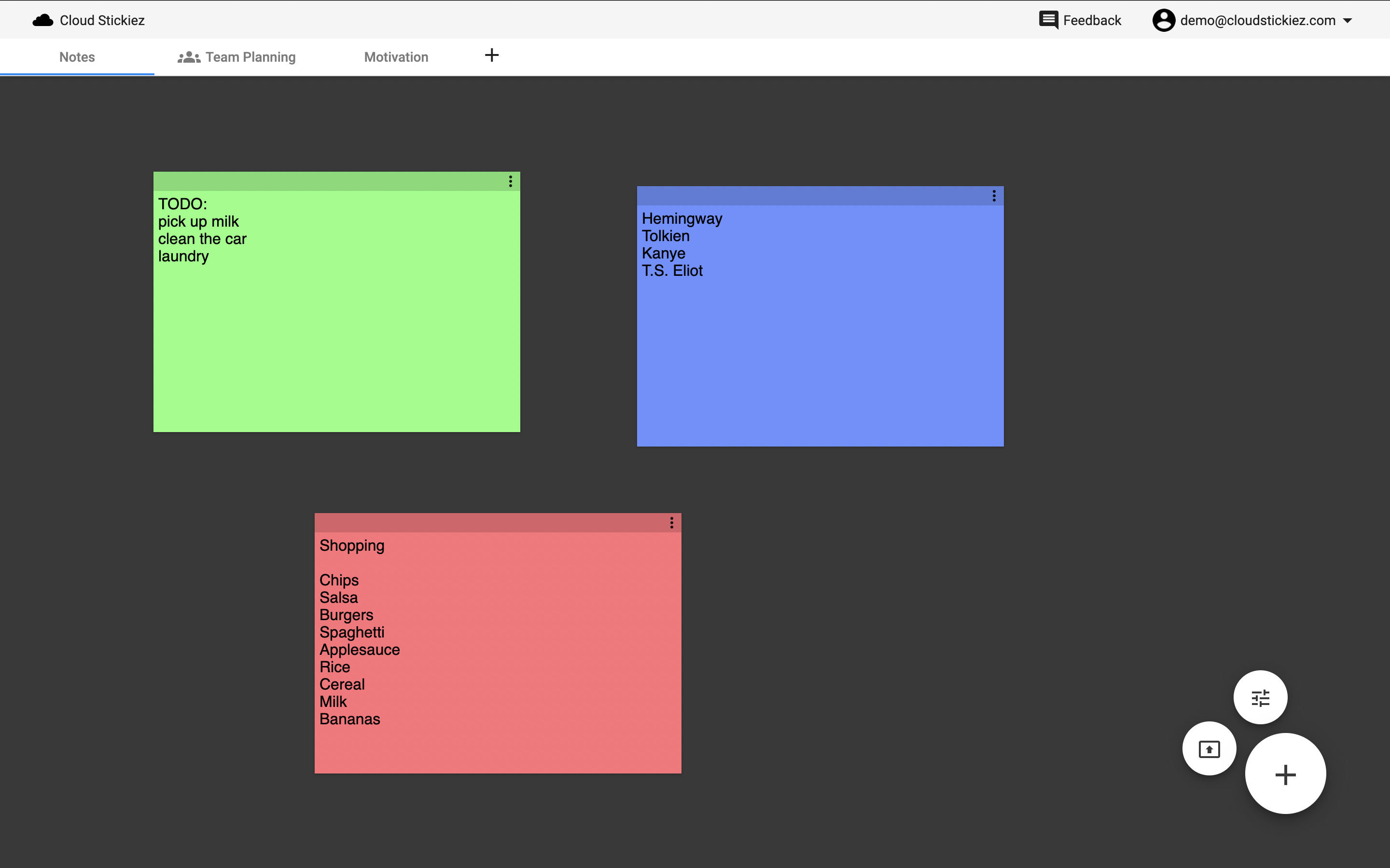 eStickies screenshot